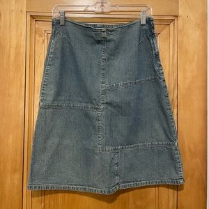 Gap Y2K Patchwork Denim Skirt
